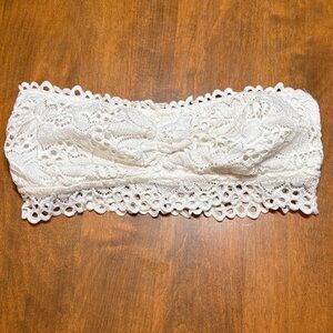 Aerie Cream Lace Bandeau